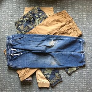 Bundle Boy Jogger Pants Set - Denim, Tan, Camo S Gap